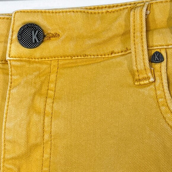 Kut From The Kloth Distressed Jane High Rise Frayed/Raw Hem Shorts Size 6 - Picture 4 of 16